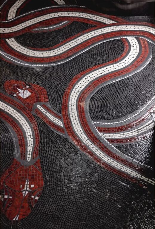 Snake Pit Mosaic floor, Mayfair London